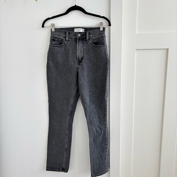 Abercrombie & Fitch Curve Love The Slim Straight Ultra High Rise Women's 25 - Picture 1 of 8